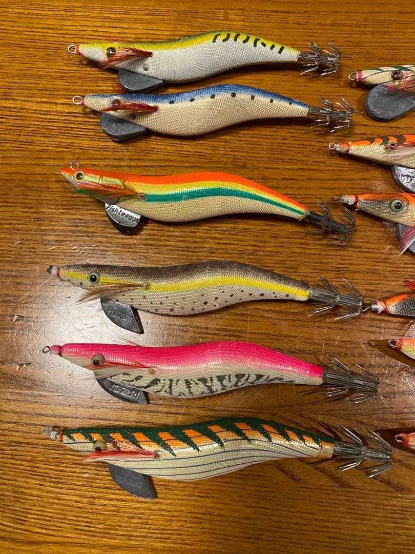 春イカ用のエギ各種　25本セット売り