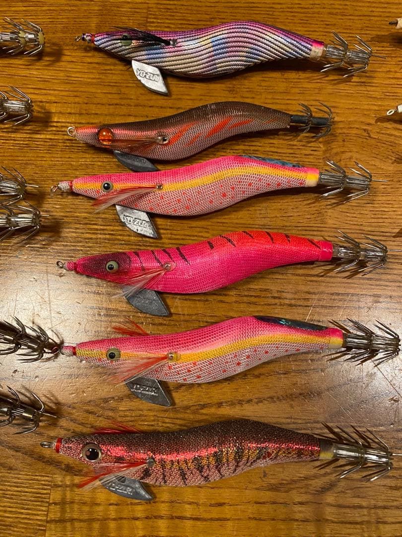 春イカ用のエギ各種　25本セット売り