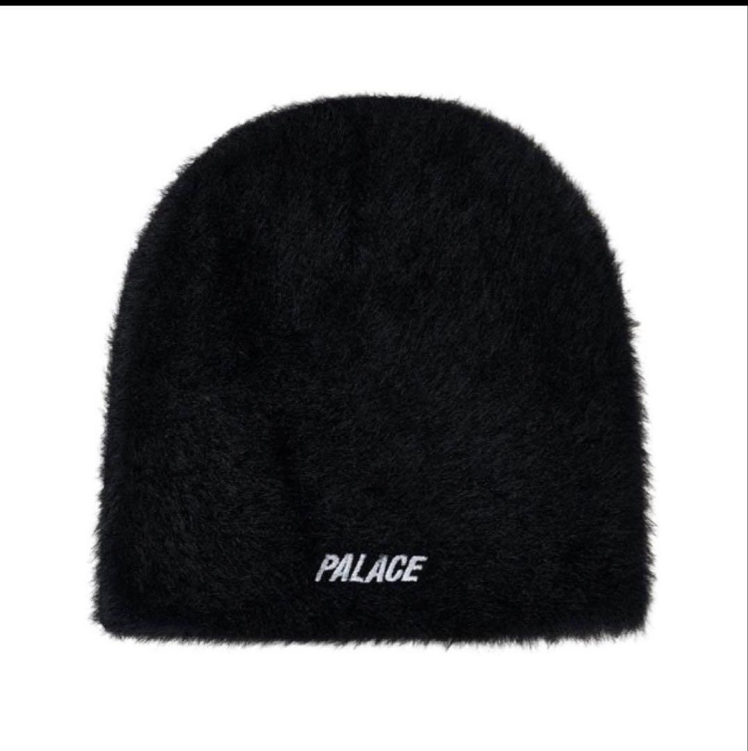 PALACE FAUX MOHAIR P NEIN CUFF BEANIE 黒