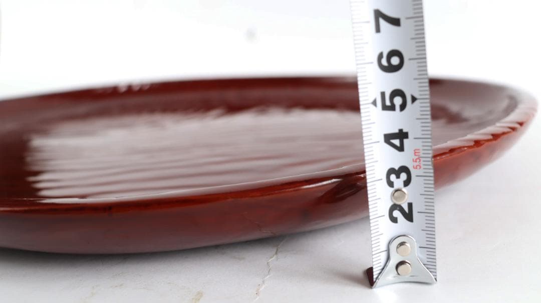 茶道具 平安吉象堂 杉木目 会席盆 丸盆 八枚 共箱