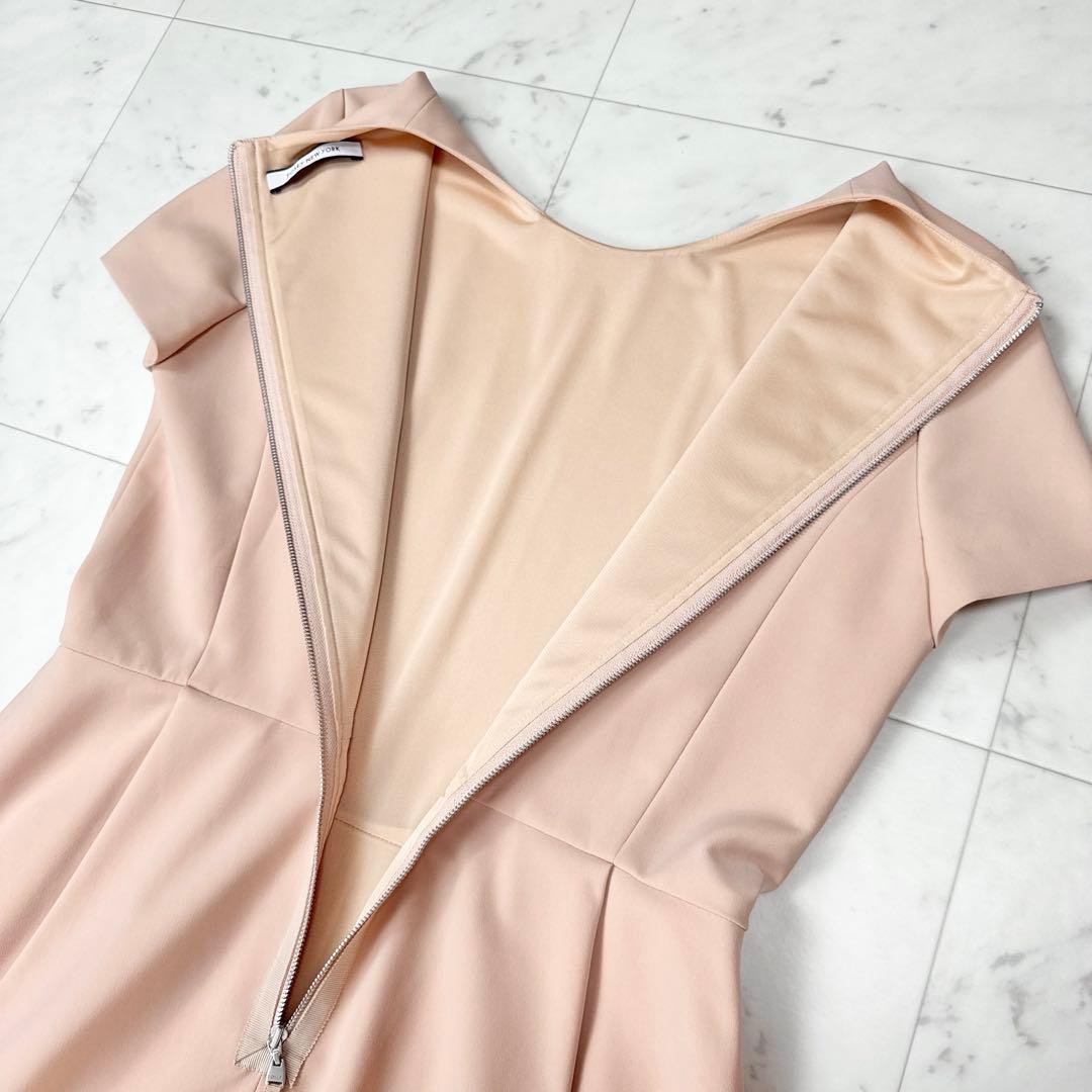 フォクシーニューヨーク ローレルドレス バックファスナー ピンク系 サイズ42