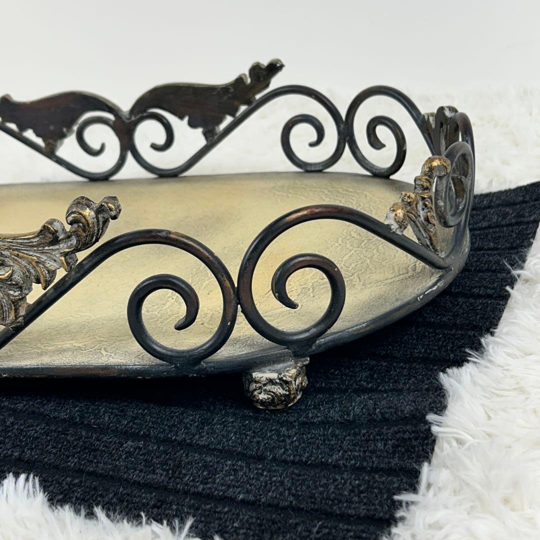 希少】アイアンアンティーク トレイインテリアレトロヴィンテージ