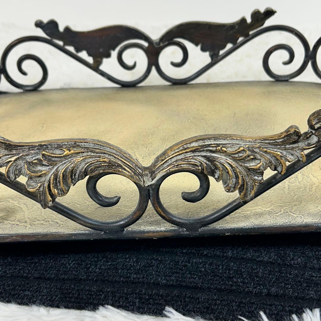 希少】アイアンアンティーク トレイインテリアレトロヴィンテージ