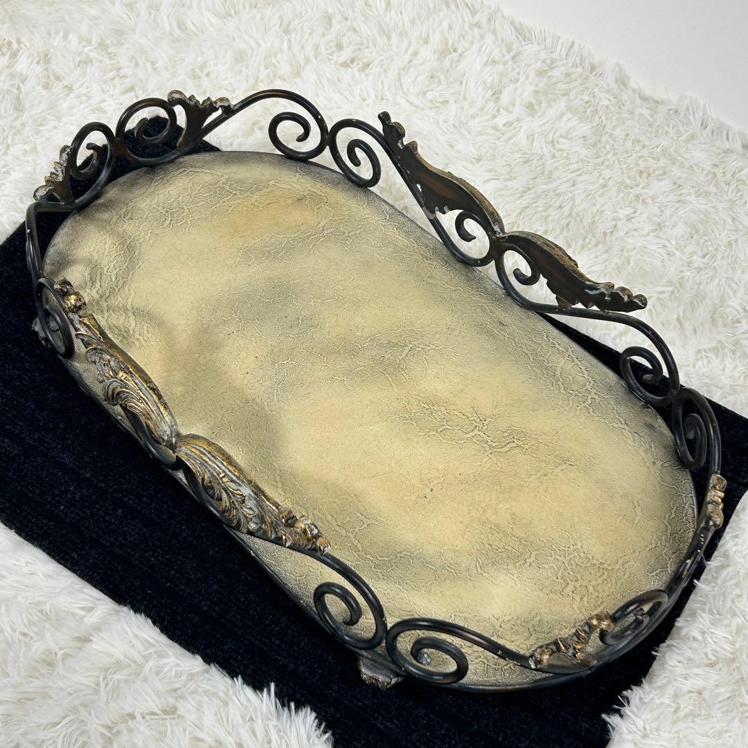 希少】アイアンアンティーク トレイインテリアレトロヴィンテージ