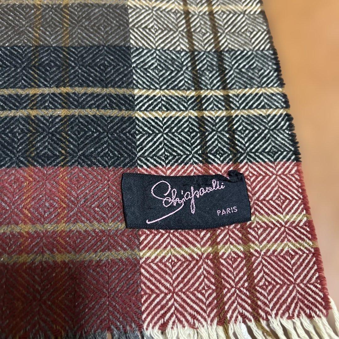 Schiaparelliスキャパレリ カシミヤマフラー70'sヴィンテージ 楽天市場