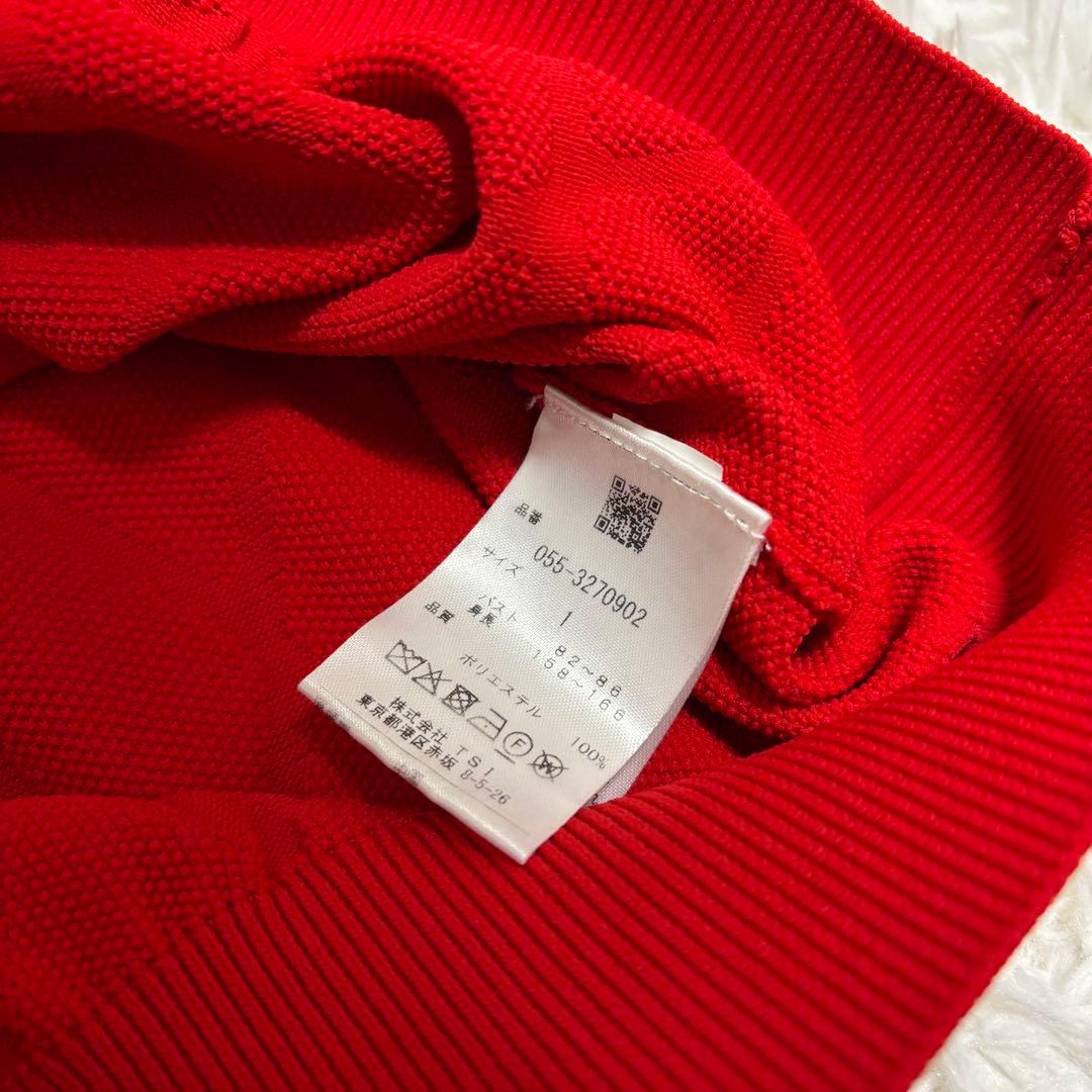 2023モデル パーリーゲイツ ニットセーター アームバー 赤 ゴルフウェア