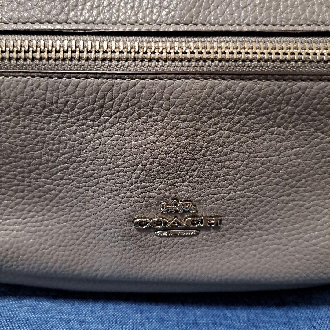 COACH グレー レザー リュック美品