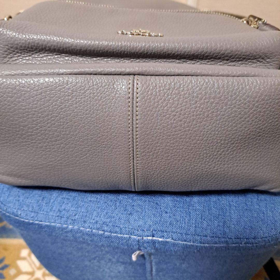 COACH グレー レザー リュック美品