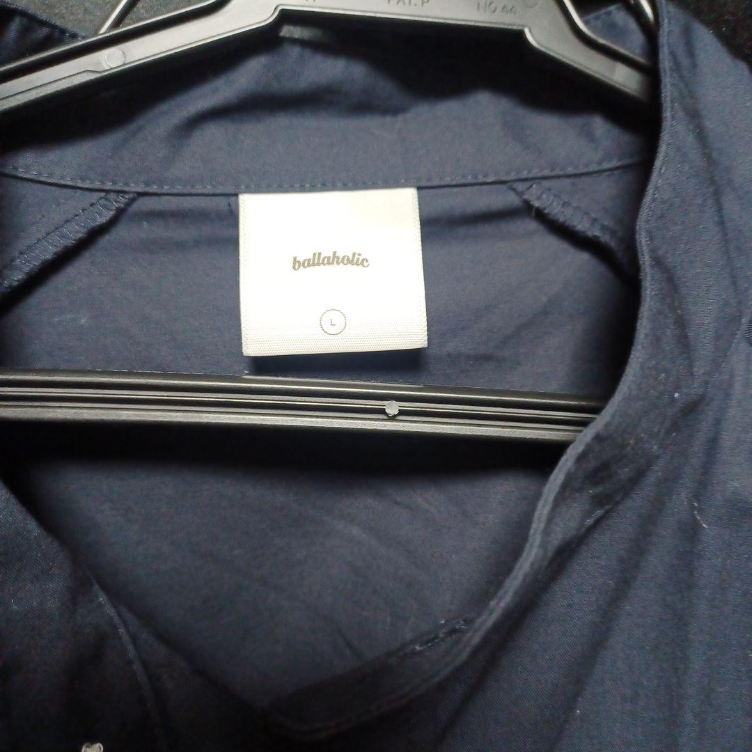 ballaholic ネイビー L ボタン付きシャツ