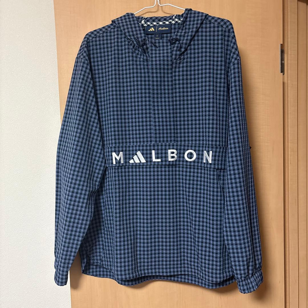 【美品使用2回】adidas MALBON チェック柄シャツ XL