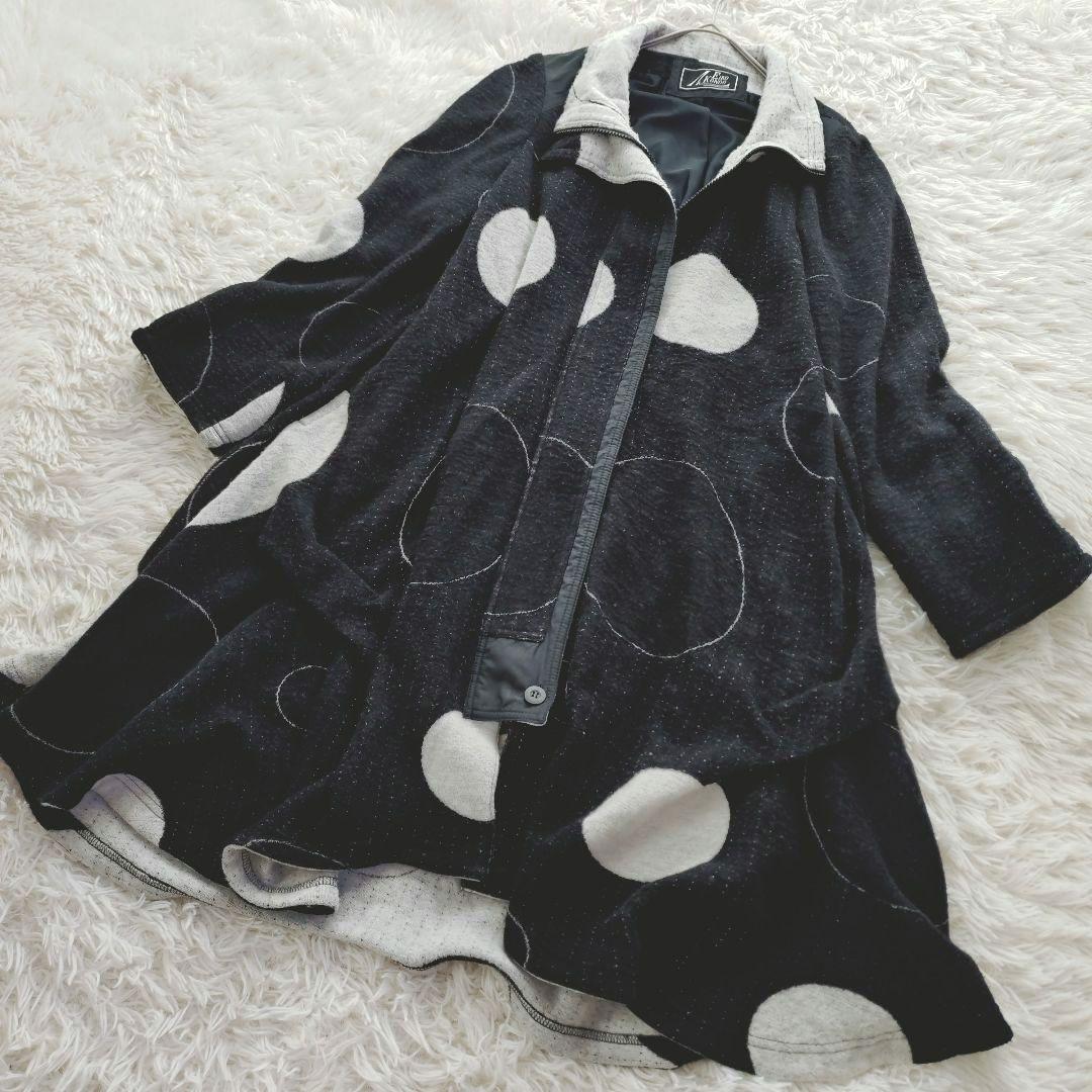 専用ページ【エイコ　コンドウ】デザインコート　ブラック　42　XL　大きめ