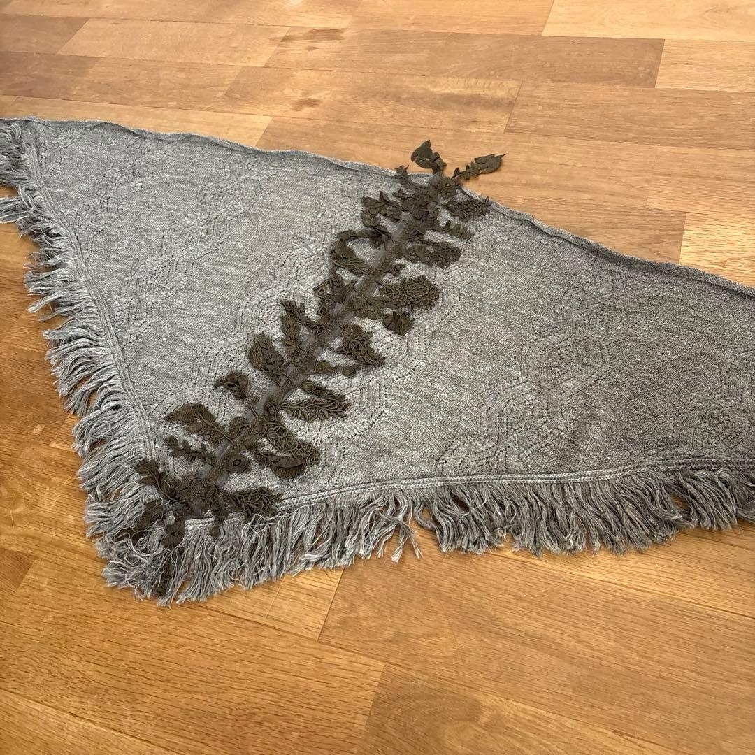 【レア】ミナペルホネン ストール マフラー ポンチョ ニット フォレストパレード