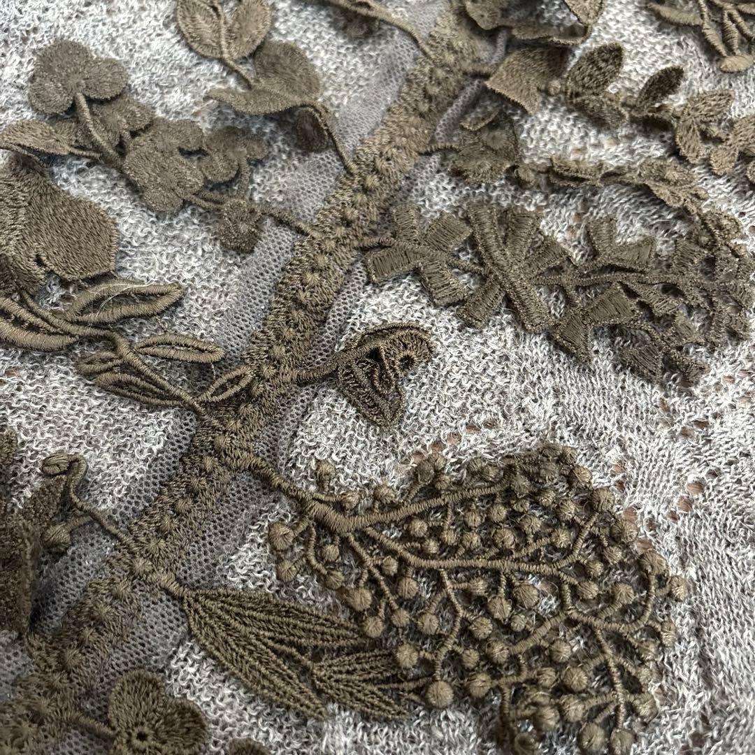 【レア】ミナペルホネン ストール マフラー ポンチョ ニット フォレストパレード