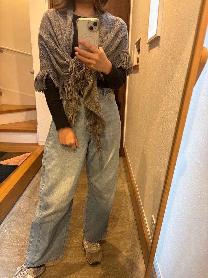 【レア】ミナペルホネン ストール マフラー ポンチョ ニット フォレストパレード