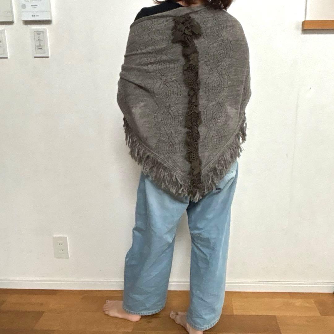 【レア】ミナペルホネン ストール マフラー ポンチョ ニット フォレストパレード