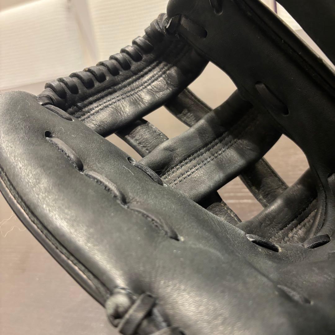 ミズノ ワールドウイン プロフェッショナル 内野手用 一般軟式 グローブ 黒