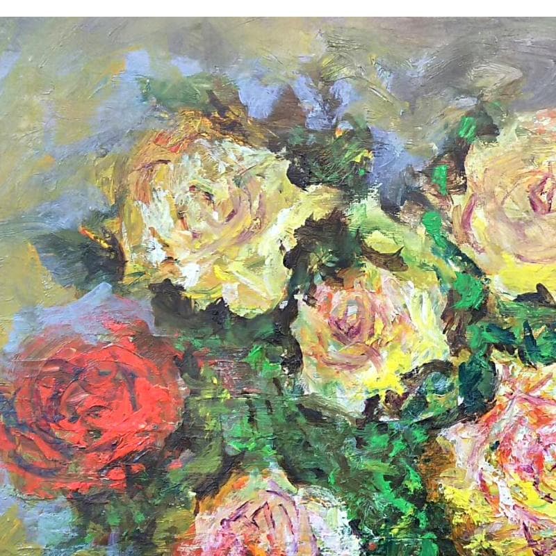 ☆ 高橋益之 ☆「 バラ」油絵 　F10号サイズ 　未使用額！