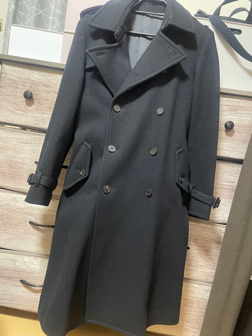 JOHN LAWRENCE SULLIVAN ブラックピーコートの通販はau PAY マーケット