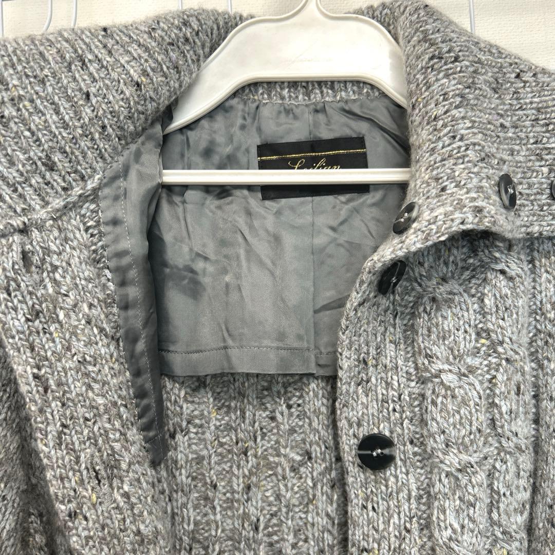 レリアン★カシミヤ30％入❗️ニットコート