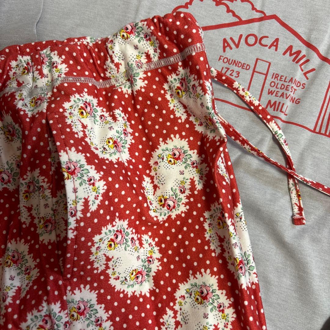 ワコール　AVOCA コットンパジャマ L グレー/赤