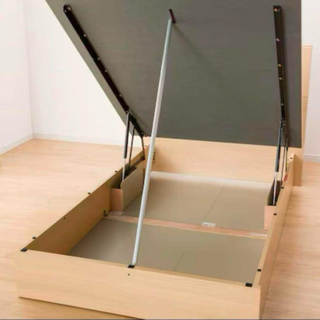 ベッド　フレーム　セミダブル　跳ね上げ