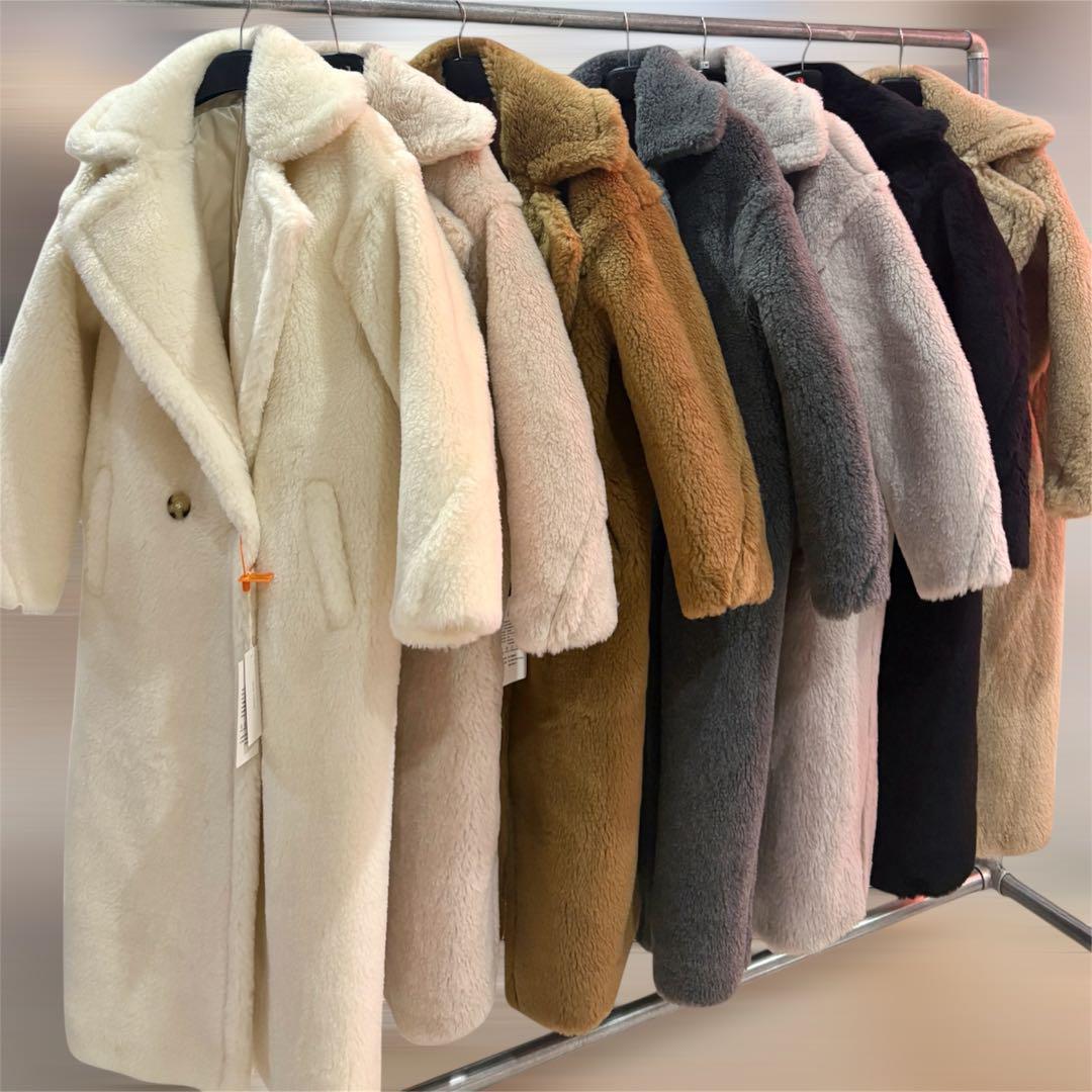 新品未使用 ベアロングコート テディコート ホワイト アウター