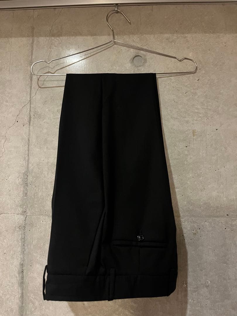 マルジェラ ノーカラージャケット セットアップ　黒　48