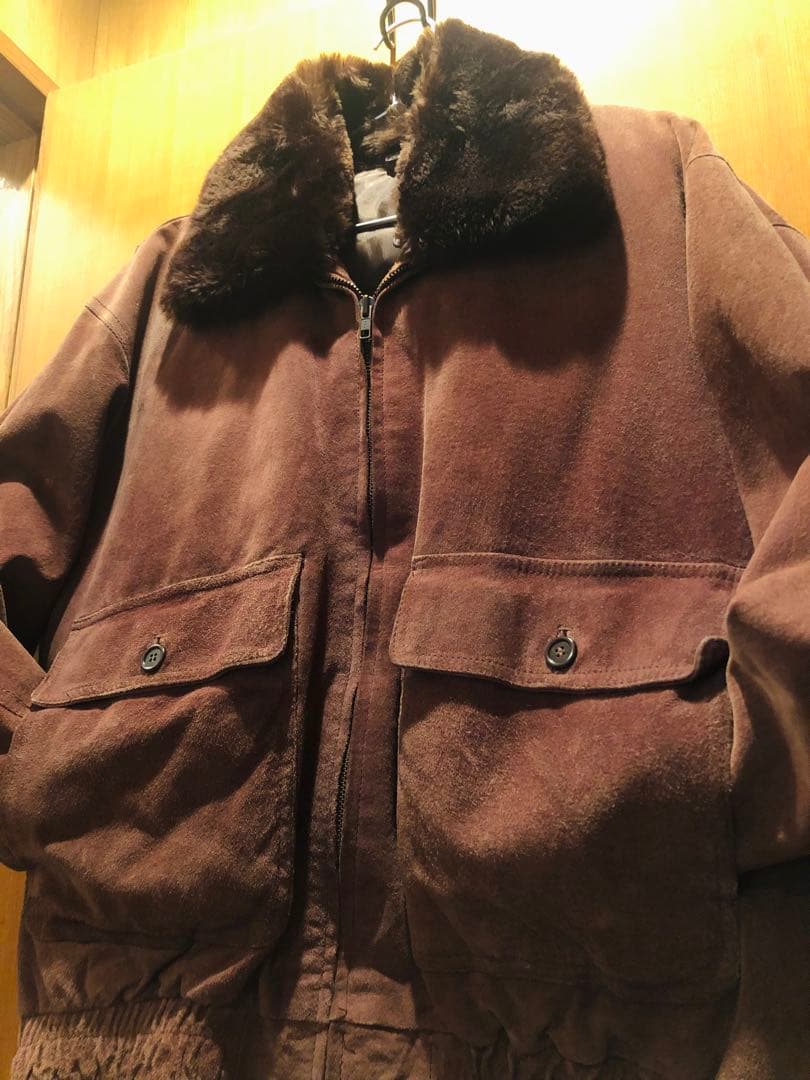 90s G-1 スウェード フライトジャケット A-2 レザー ボア ビンテージ