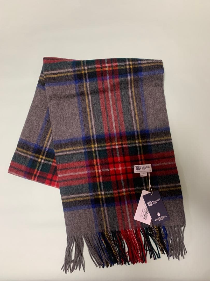 安*隊様 男女兼用ジョンストンズ 大判 ストール マフラー カシミア グレースチ