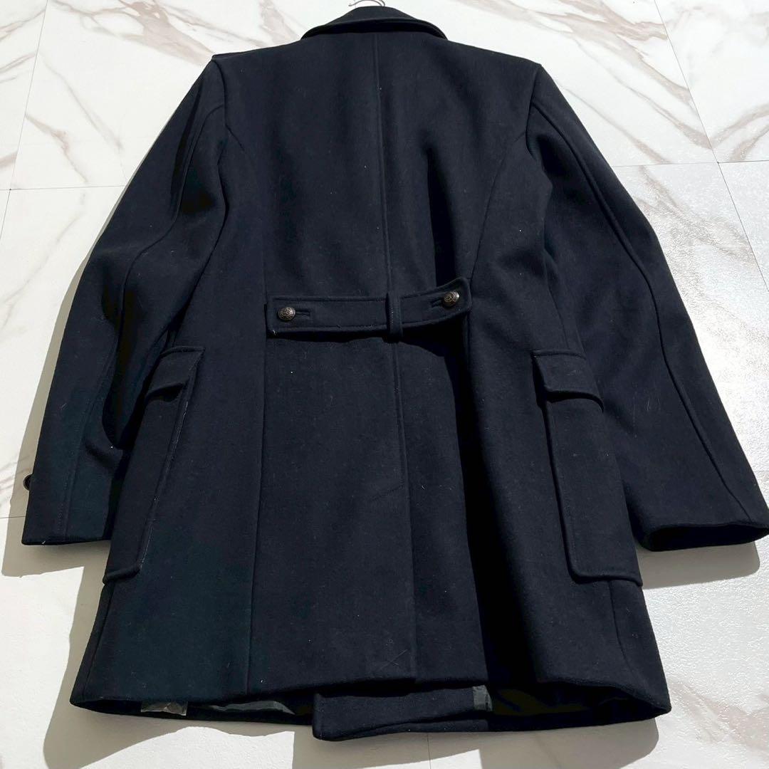 【極美品✨】アルマーニエクスチェンジ ナポレオン ダブルチェスターコート 紺 M