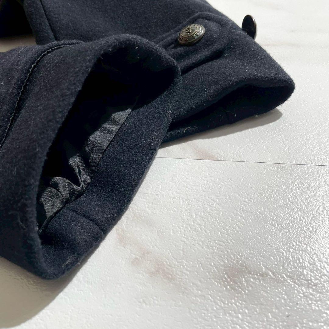 【極美品✨】アルマーニエクスチェンジ ナポレオン ダブルチェスターコート 紺 M