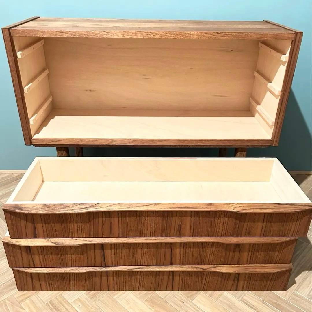 雨*雪様 チーク サイドボード チェスト 北欧 ミッドセンチュリー