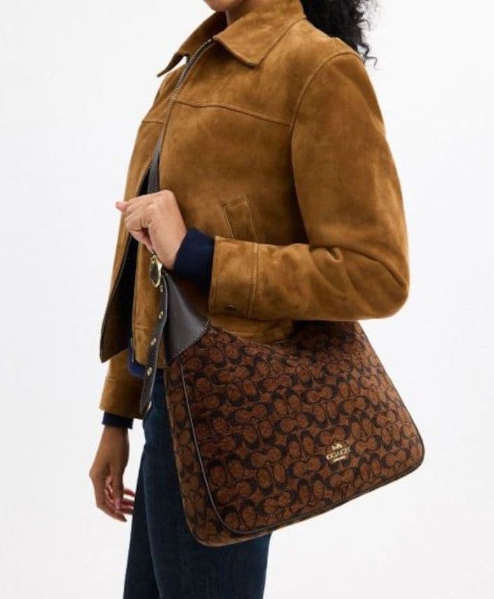 COACH エラ ショルダー バッグ・シグネチャー シェニール《新品未使用品》