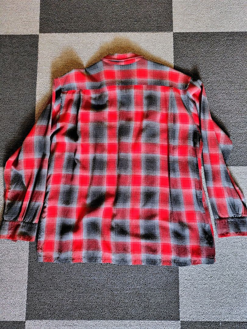 50❜s ヴィンテージ Cranbrook 赤/グレー オンブレチェック L