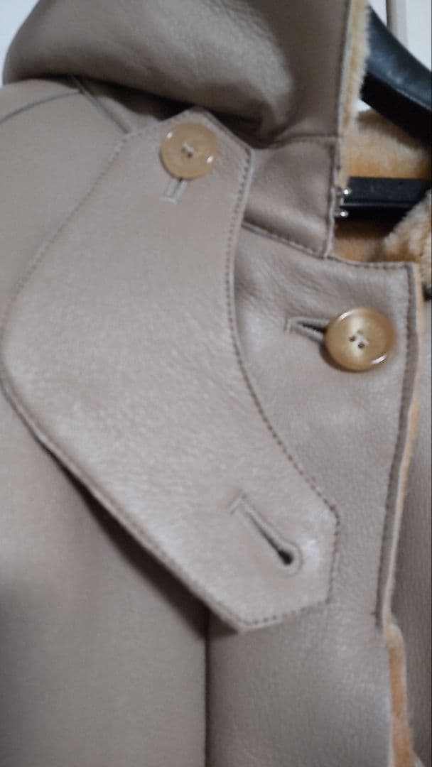 美品　BALLY　ラムスキン　ムートンコート　バリージャパン　ML　38