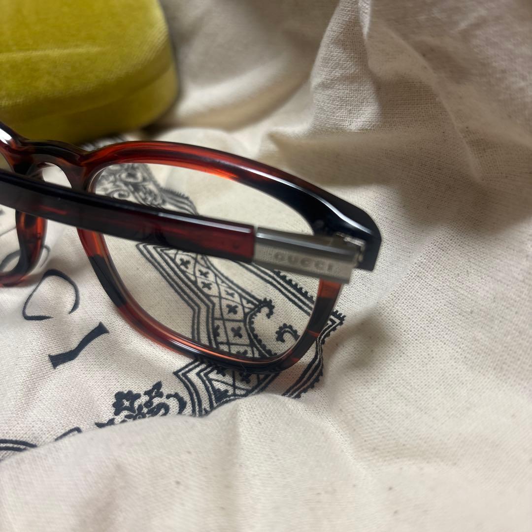 Gucci GG0061S メガネ ブラック/レッド(オプティカルフレーム)