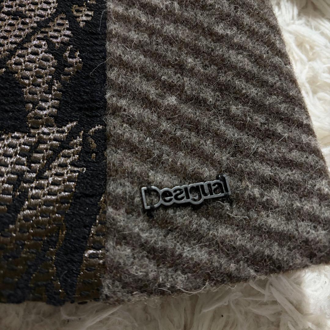 【パンチ ✨】Desigual クレイジーパターンコート パッチワーク