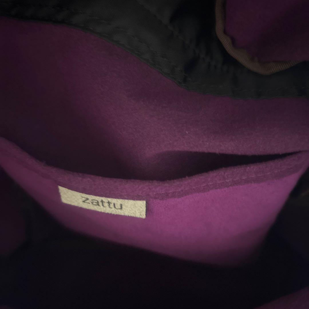 zattu】マイクロファイバースエード デイパック パープル 超美品 男女ok