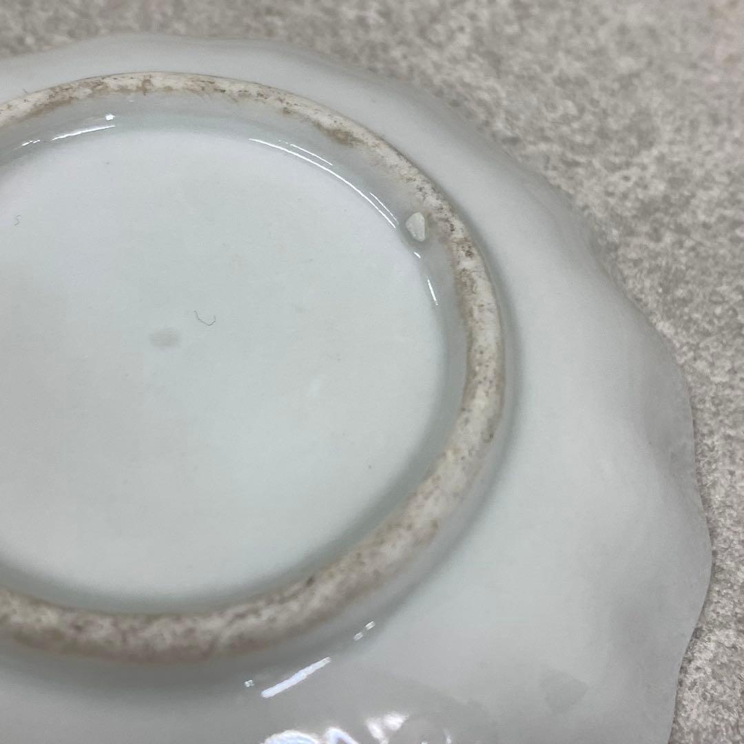 豆皿 5点 輪花皿 染付蛸唐草菊文 和食器 古皿 小皿 手塩皿 箸置き