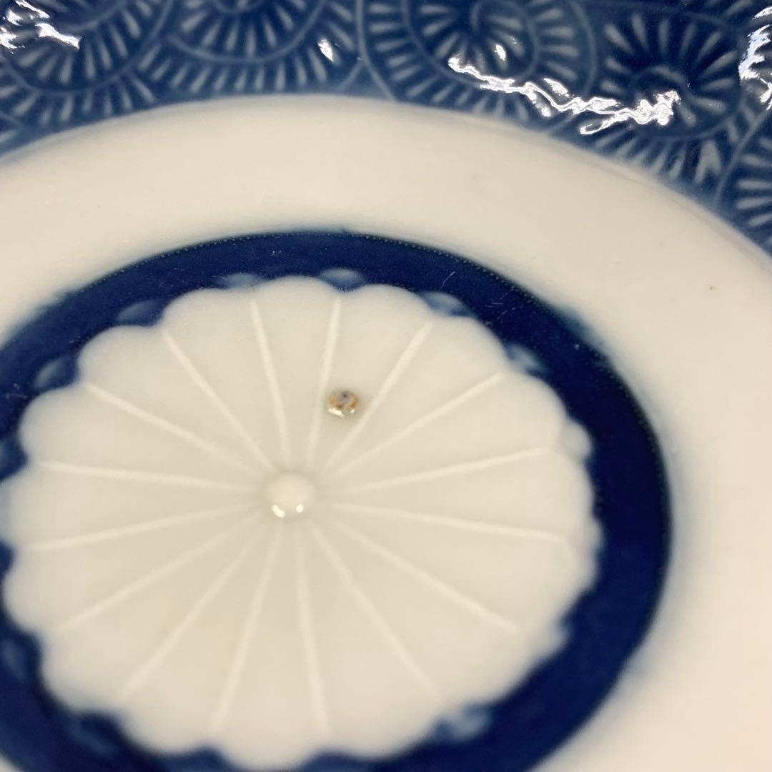 豆皿 5点 輪花皿 染付蛸唐草菊文 和食器 古皿 小皿 手塩皿 箸置き