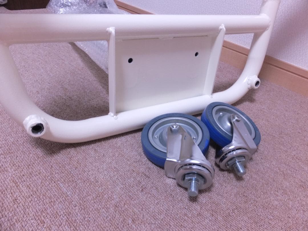 2台セット・未使用・送料込　歩行補助器　アズワン　らくらくあるくん　低床型　青