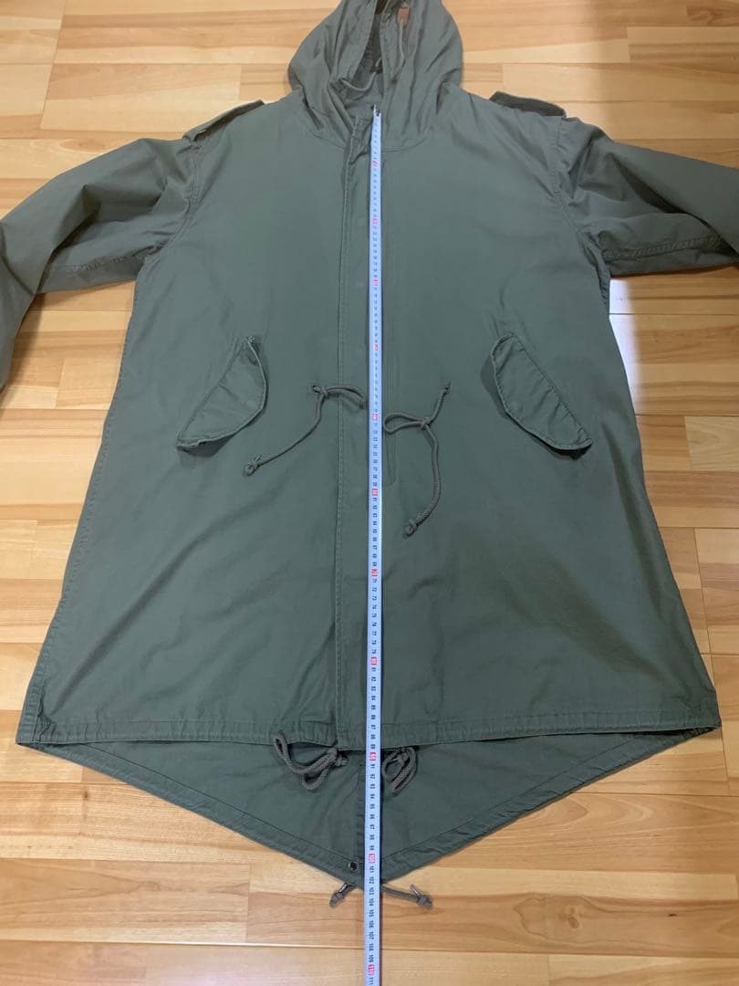 ヒューストン M-51 モッズコート オリーブ　Lサイズ相当　表示サイズ XS