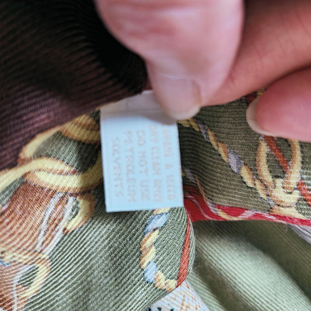 グッチ オリーブグリーンの狩猟モチーフ 大判ショール ストール