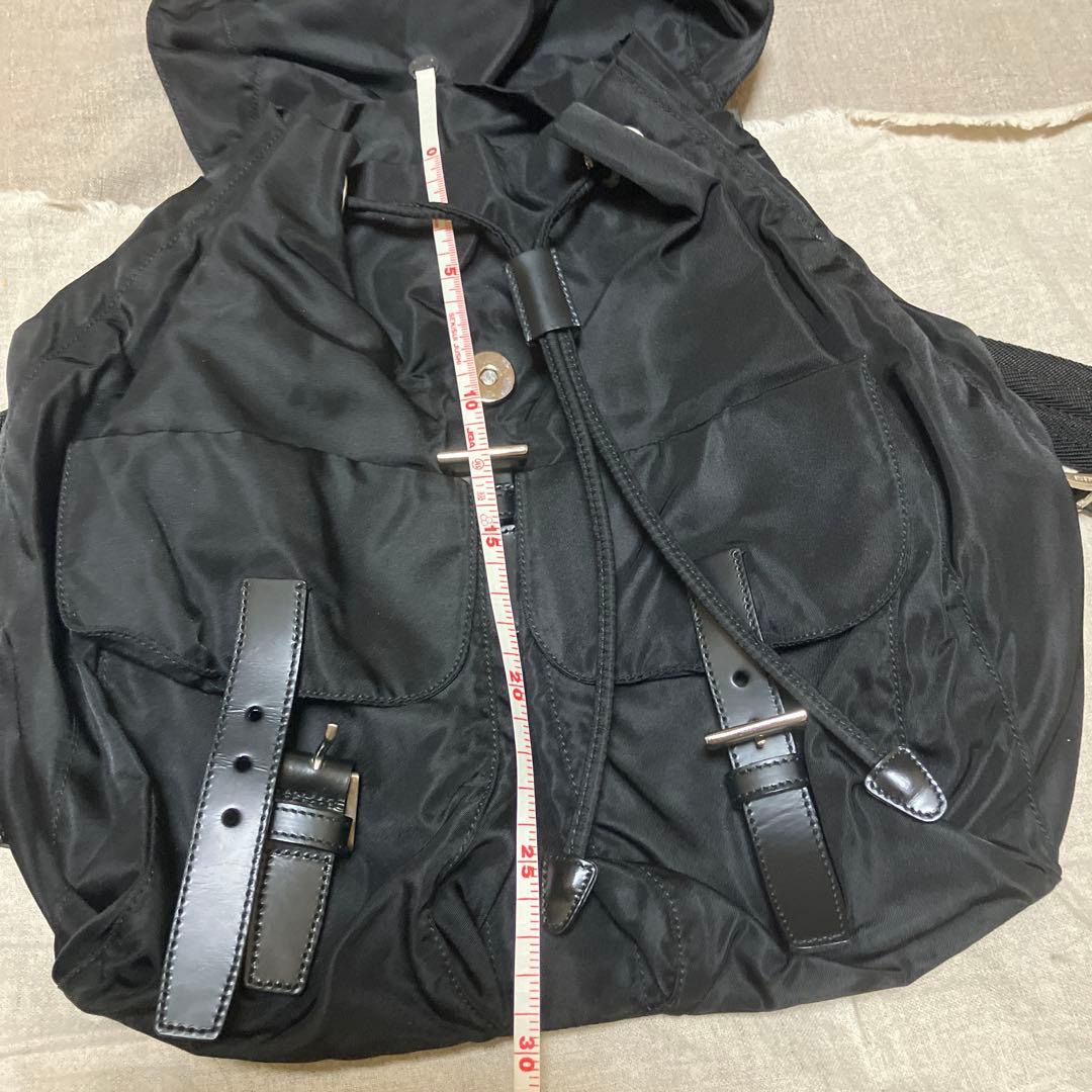 ✨PRADAプラダ三角プレートリュックサック ナイロンレザー（ブラック）