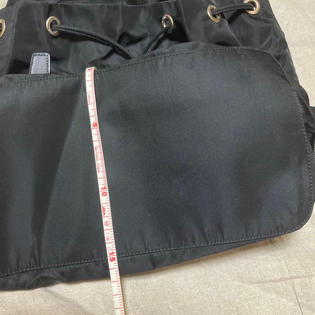 ✨PRADAプラダ三角プレートリュックサック ナイロンレザー（ブラック）