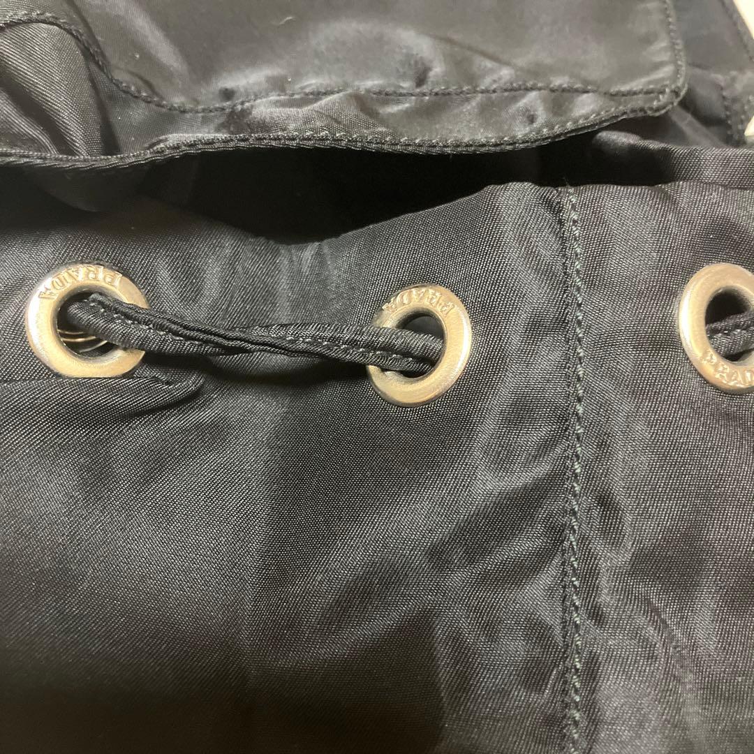 ✨PRADAプラダ三角プレートリュックサック ナイロンレザー（ブラック）