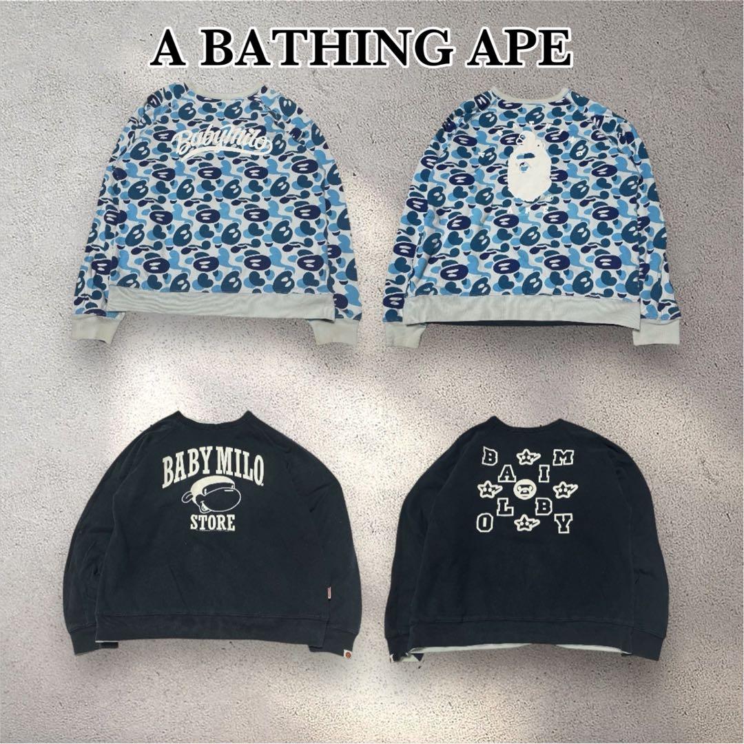 00's A BATHING APE 4面 スウェット 4way MILO
