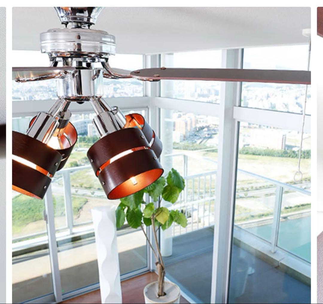 クリスマス前値下げ‼️【未使用】LOWYA シーリングファン ブラウン