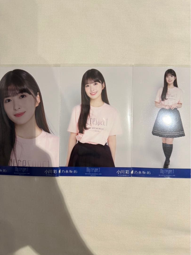 乃木坂46 生写真 My respect ライブTシャツ 小川彩 3種コンプ！ - メルカリ