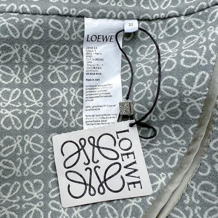 K*M様 LOEWE ロエベのロングコート　ダブルフェイス　アナグラムロゴ　美品